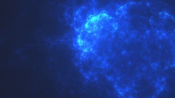 Modrá Energie Cloud Pozadí — Stock video
