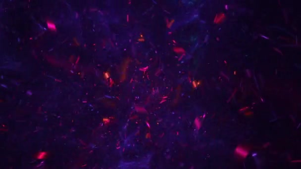Vurige Deeltjes Abstracte Achtergrond — Stockvideo