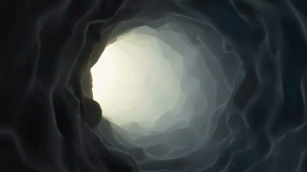Тунелем Нескінченними Льоту Через — стокове відео