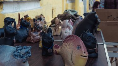 Kiev, Ukrayna-04.06.2019: turistler tarihsel c yürüyüş