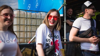 Kiev, Ukrayna - 07.09.2019: Atlas Weekend müzik festivali açık havada