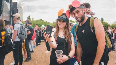 Kiev, Ukrayna-07.13.2019: Atlas Weekend müzik festivali açık