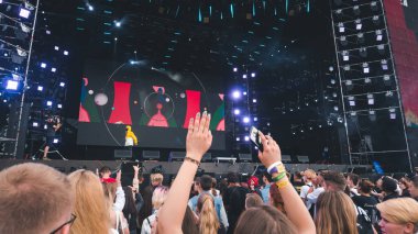 Kiev, Ukrayna-07.13.2019: Atlas Weekend müzik festivali açık