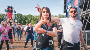 Kiev, Ukrayna-07.13.2019: Atlas Weekend müzik festivali açık