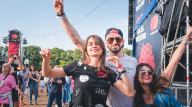 Kiev, Ukrayna-07.13.2019: Atlas Weekend müzik festivali açık