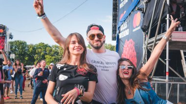 Kiev, Ukrayna-07.13.2019: Atlas Weekend müzik festivali açık