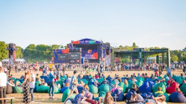 Kiev, Ukrayna-07.13.2019: Atlas Weekend müzik festivali açık