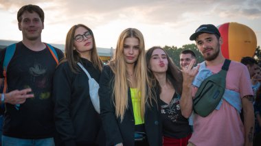 Kiev, Ukrayna-07.13.2019: Atlas Weekend müzik festivali açık