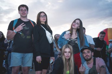 Kiev, Ukrayna-07.13.2019: Atlas Weekend müzik festivali açık