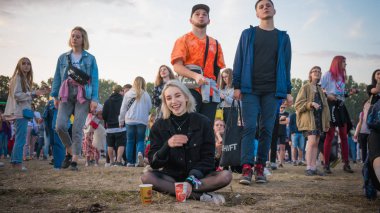 Kiev, Ukrayna-07.13.2019: Atlas Weekend müzik festivali açık