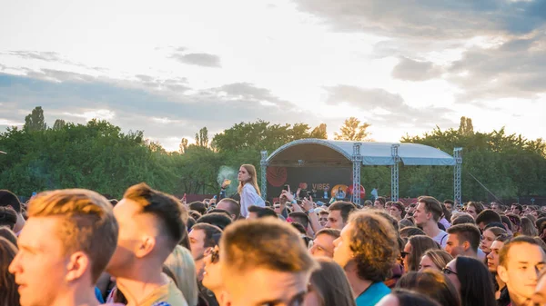 Kiev, Ukrayna-07.13.2019: Atlas Weekend müzik festivali açık