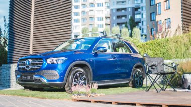 09.05.2019 - Kiev, Ukrayna: Yeni araç mersedes tanıtımı, 