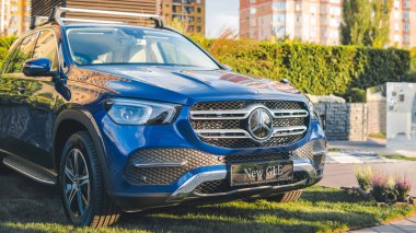 09.05.2019 - Kiev, Ukrayna: Yeni araç mersedes tanıtımı, 