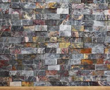 renkli küçük tuğla duvar