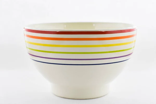 Empty Bowl White Background — Stock Photo, Image