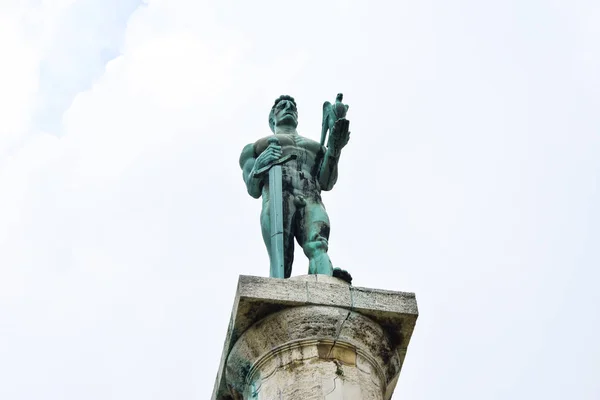 Belgrado Serbia 2019 Estatua Del Víctor — Foto de Stock