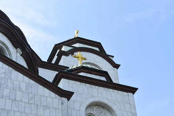 Belgrado Sérvia 2019 Templo São Sava Hram Svetog Salvar — Fotografia de Stock