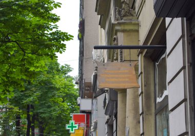 Tabela maketi. Fotoğraf Boş İmza Panosu. mesaj ya da reklam.