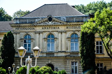 Lviv / Ukrayna - 08 08 2019 : Danylo Halytsky Lviv Ulusal Tıp Üniversitesi