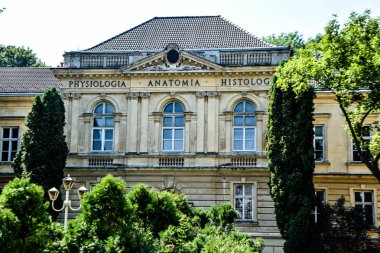 Lviv / Ukrayna - 08 08 2019 : Danylo Halytsky Lviv Ulusal Tıp Üniversitesi