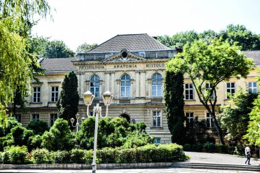 Lviv / Ukrayna - 08 08 2019 : Danylo Halytsky Lviv Ulusal Tıp Üniversitesi