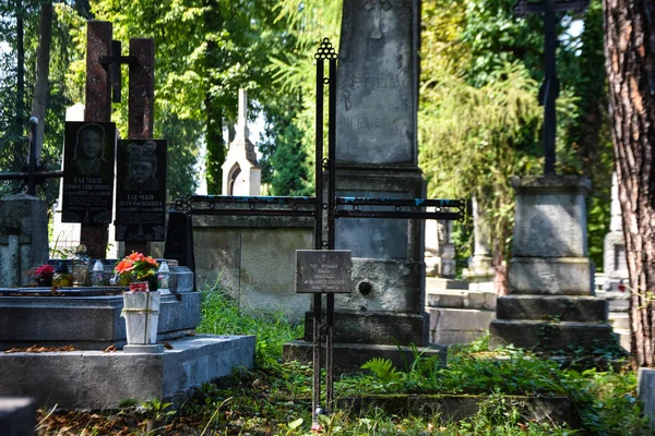 Lviv Ucrania 2019 Cementerio Lviv Lychakiv — Foto de Stock