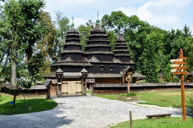 Lviv / Ukrayna - 08 09 2019Halk Mimarisi ve Yaşam Müzesi