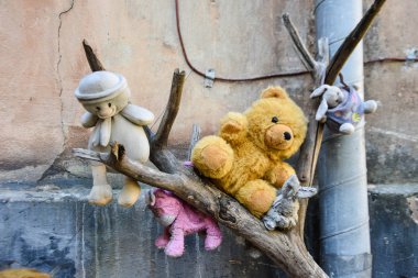 Lviv / Ukrayna - 08 08 2019 : Kayıp Oyuncaklar Yard - Lviv