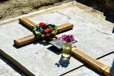 Lviv / Ukrayna - 08 08 2019 : Lviv Lychakiv Mezarlığı