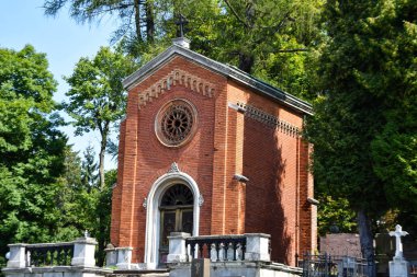 Lviv / Ukrayna - 08 08 2019 : Lviv Lychakiv Mezarlığı