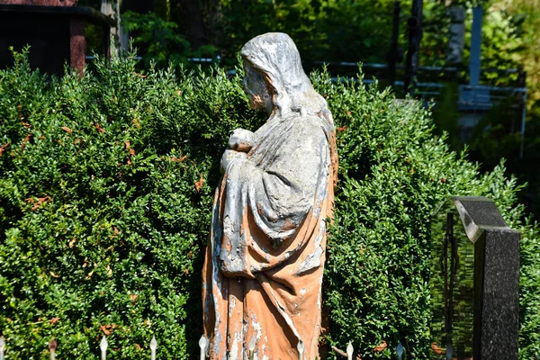 Estatua Jesús Cementerio Creencias Religiosas — Foto de Stock