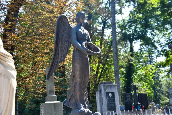 Estatua Ángel Cementerio Creencias Religiosas — Foto de Stock