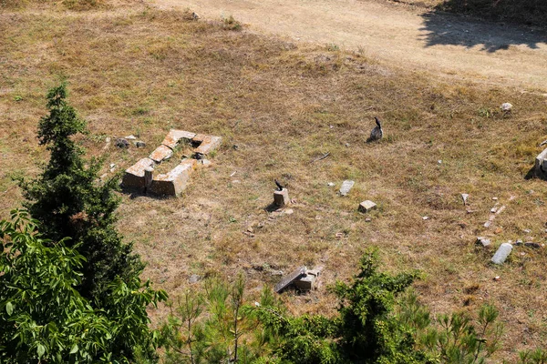 Stare Zaniedbane Cmentarze Pustej Ziemi — Zdjęcie stockowe