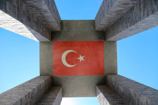 Gelibolu, Çanakkale / Türkiye -08 06 2020: Birinci Dünya Savaşı sırasında Gelibolu Muharebesi 'ne katılan Türk askerleri, Çanakkale Şehitleri Anıtı bir anma törenidir.