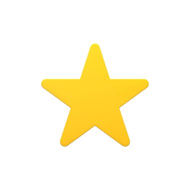 Görüntü simgesi yıldız hacimsel 3d render