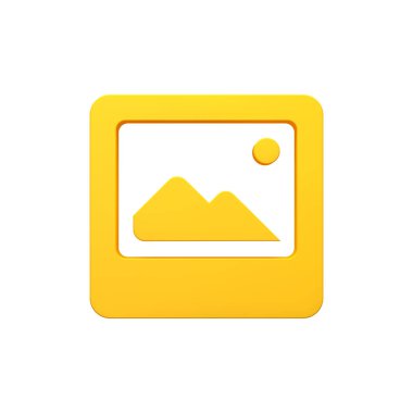 Picrure image volumetric 3d render image icon