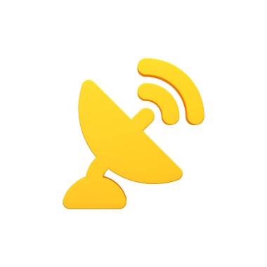 Radar hacimsel 3d render görüntü simgesi