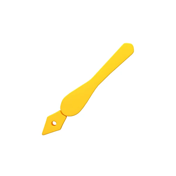 Ink Pen Volumetric Render Image Icon — Stock Photo, Image