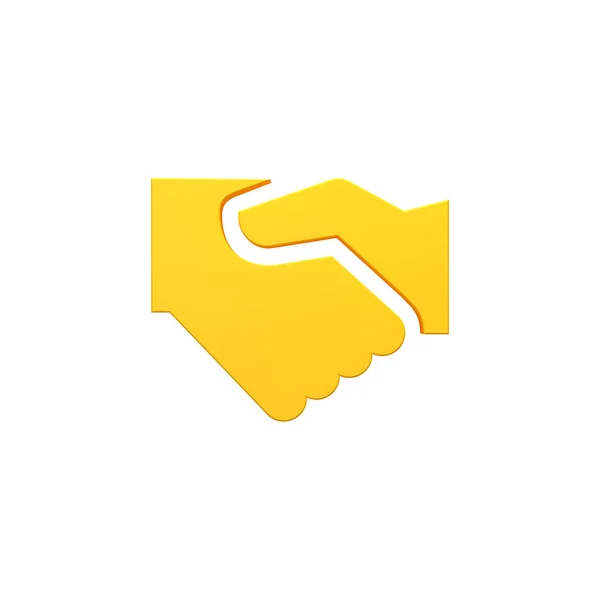 El sallamak hacimsel 3d render resim simgesi