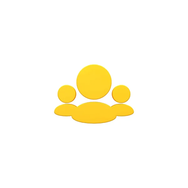 Grup kişi hacimsel 3d render görüntü simgesi