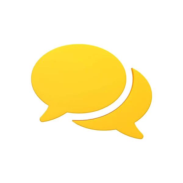 İleti ballon hacimsel 3d render görüntü simgesi