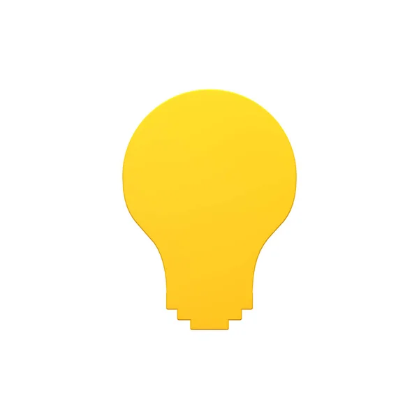 Bulb light, new idea volumetric 3d render image icon