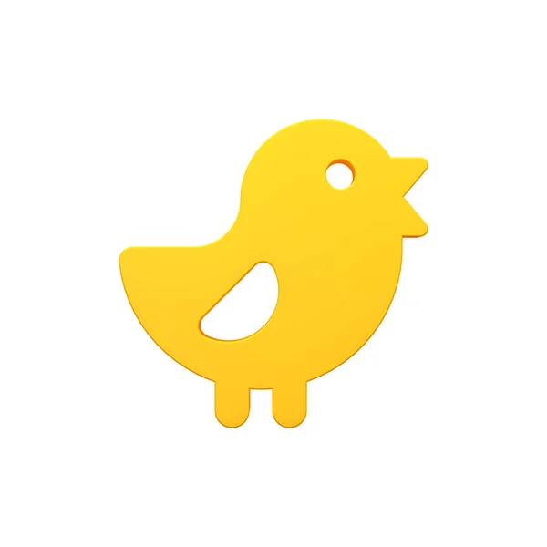 Bird Volumetric Render Image Icon — Stock Photo, Image