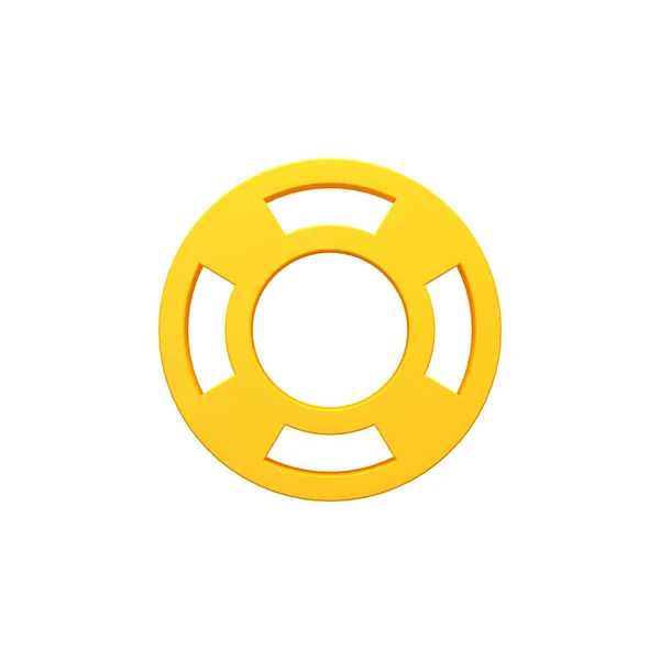 Life Buoy Volumetric Render Image Icon — Stock Photo, Image