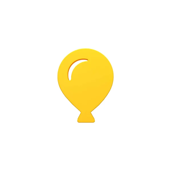 Ballon hacimsel 3d render görüntü simgesi