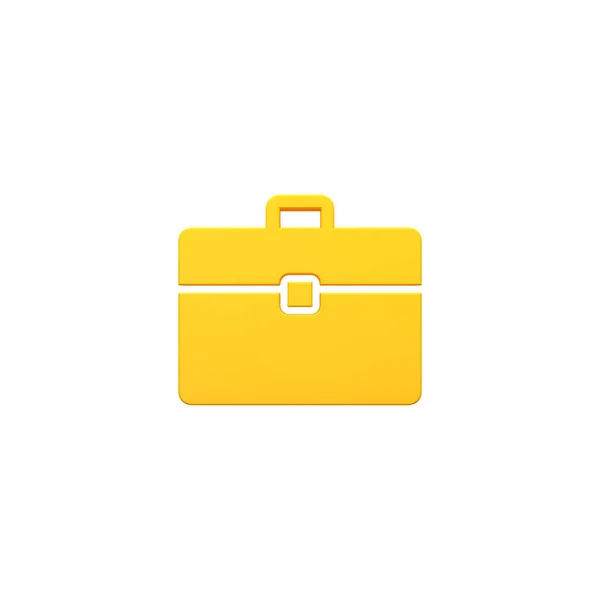 Briefcase Volumetric Render Image Icon — Stock Photo, Image