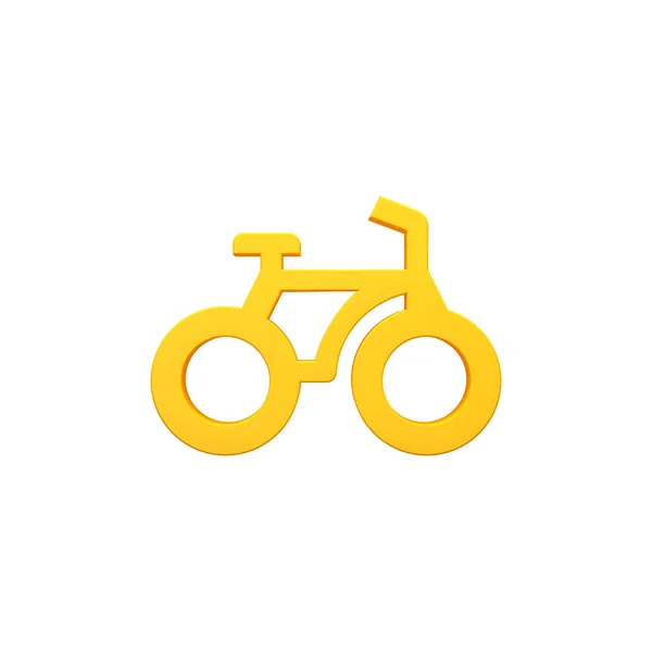 Bicicleta Bicicleta Volumétrica Renderizar Icono Imagen —  Fotos de Stock