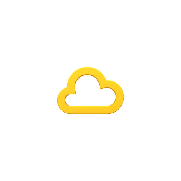 曇り体積 アイコン画像 気象条件 — ストック写真