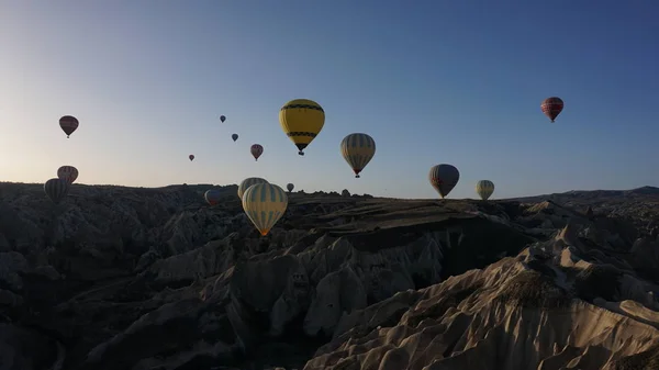 Viajar Globo Salida Del Sol Capadocia — Foto de Stock