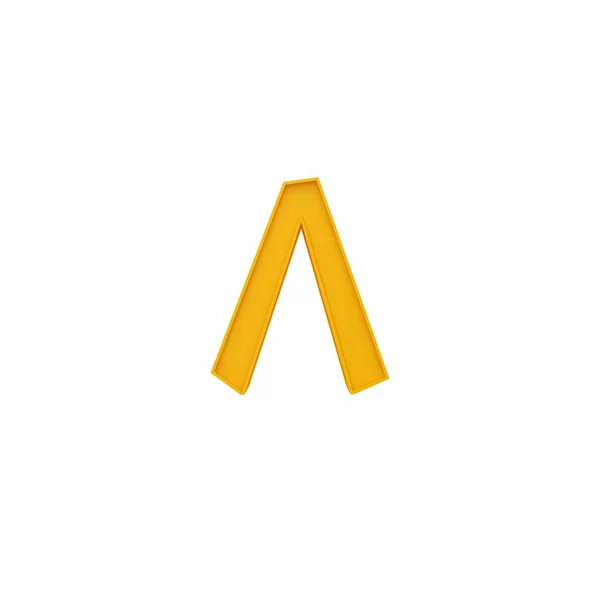 Otto Arabo Arancio Colore Alfabeto Lettera Numero Stile Diverso Serie — Foto Stock